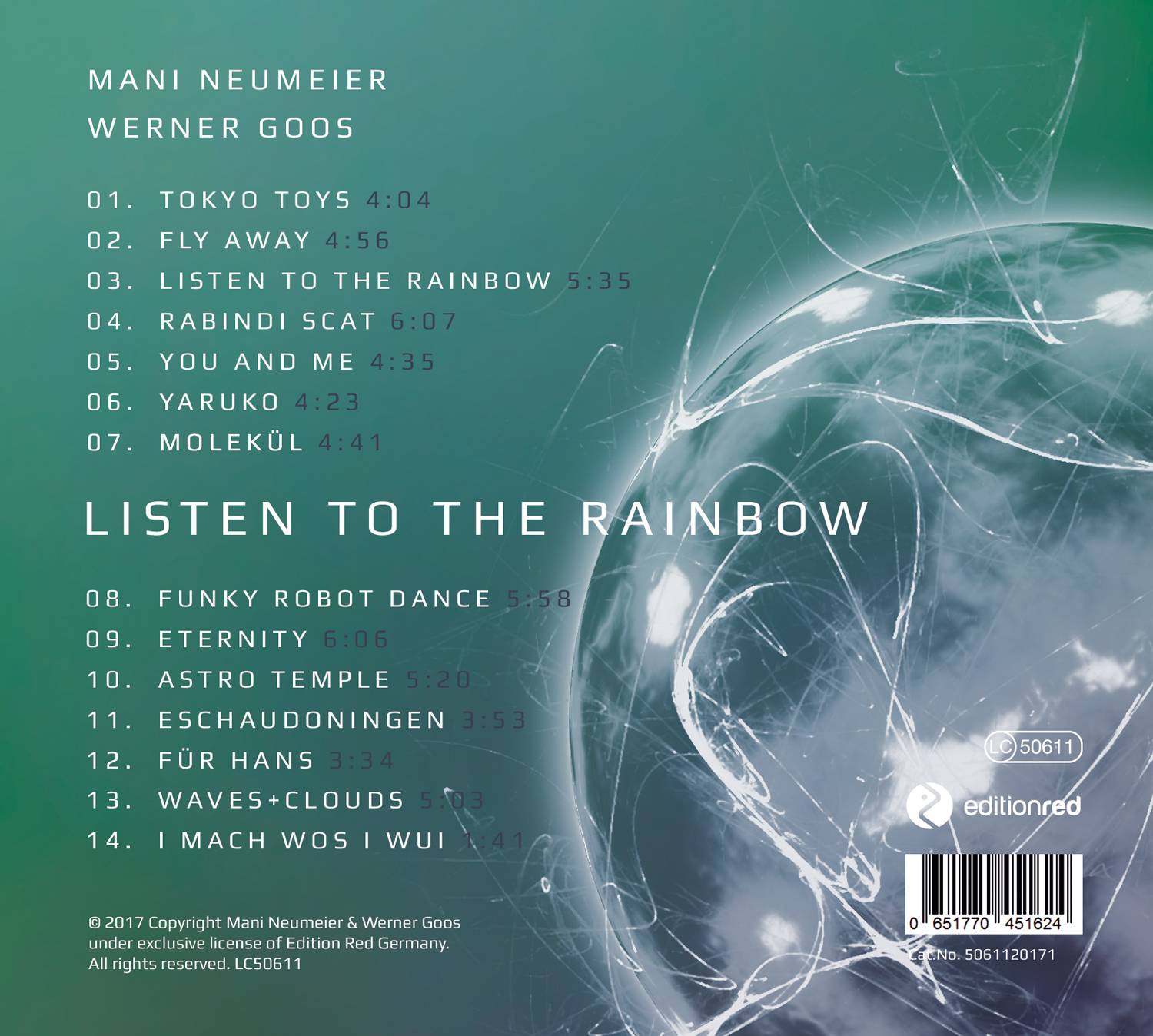 Listen to the Rainbox - Audio CD Mani Neumeier,  Werner Goos