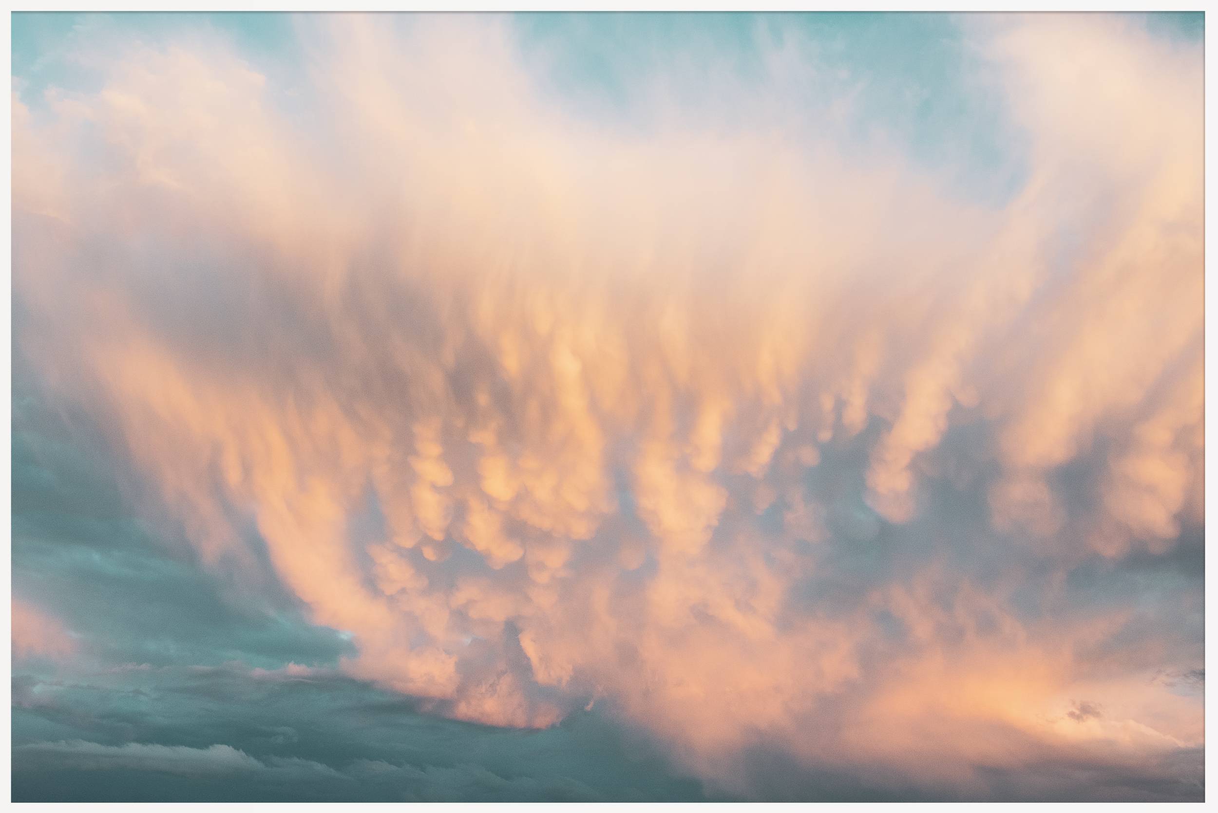 Artwork Fotografie "Brushed Sky nº 3" - Limited Edition gerahmt in limitierter Auflage