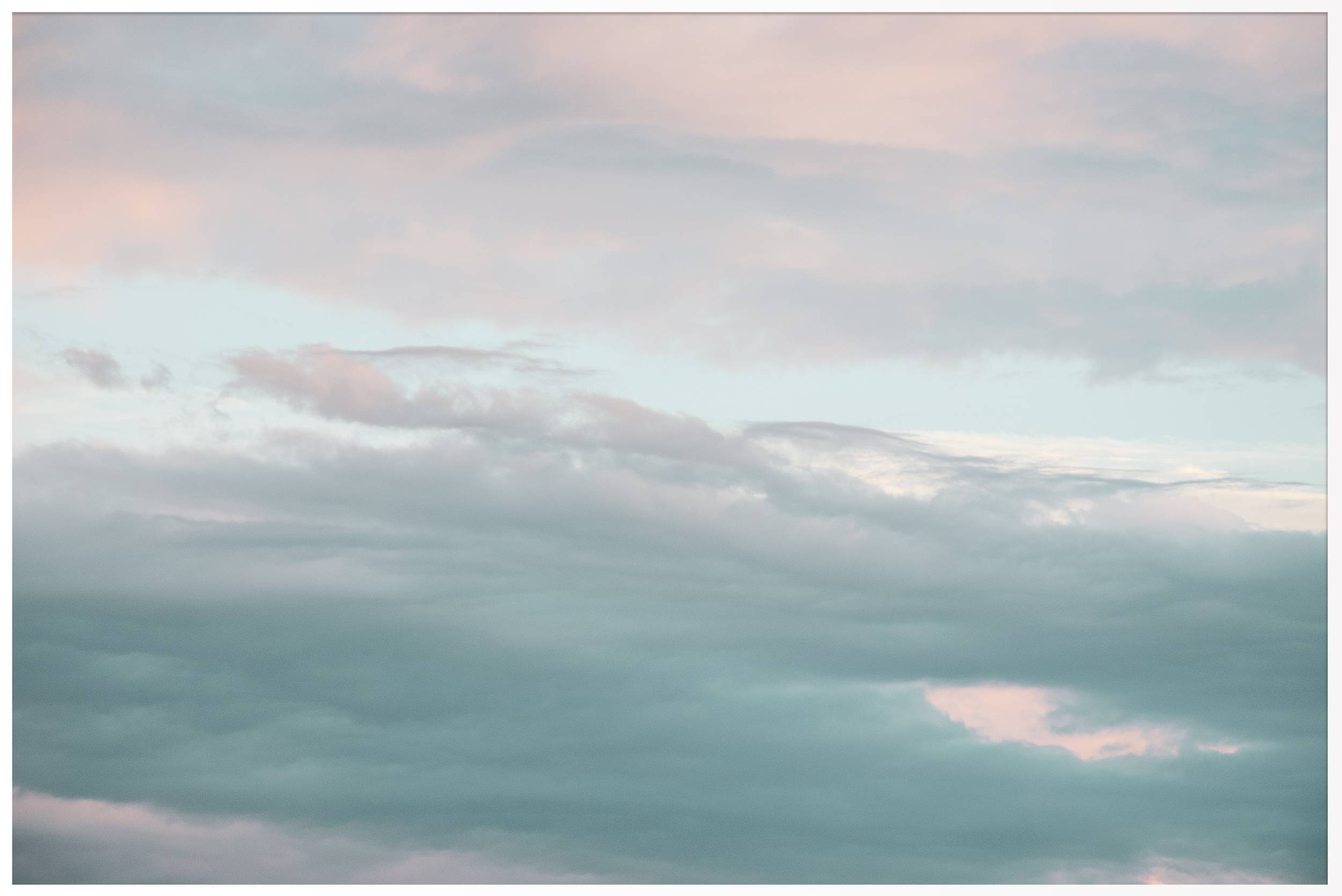 Artwork Fotografie "Brushed Sky nº 2" - Limited Edition gerahmt in limitierter Auflage